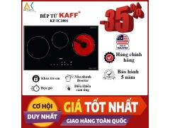 Bếp Kính Âm 3 Vùng Nấu 2 Từ 1 Hồng Ngoại KAFF KF-IC3801 - Made in Malaysia